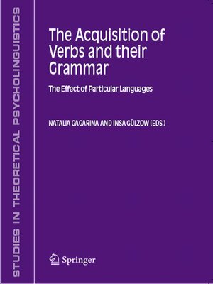 cover image of The Acquisition of Verbs and their Grammar